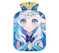 Goat Yellow Royal Simple - Bolsa de agua con tapa suave, bolsa de compresión caliente de 2 L para terapias frías y calientes