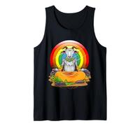 Goat Yoga Espiritual Animal Yogi Ama Meditar con Cabras Camiseta sin Mangas