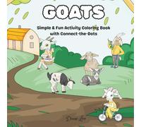 GOATS: Simple and Fun Activity Coloring Book with Connect-the-Dots