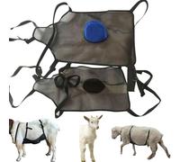 Goats Skirt Apron, Anti Mating Skirt Goat Apron, Livestock Clothing with Adjustable Strap, Anti Breeding Sheep Animal Skirts for Goats Sheep, Prevent Unwanted Breeding, Animal Supplies (Black+Blue)