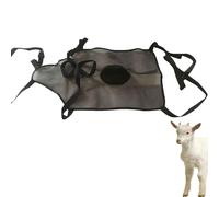Goats Skirt Apron, Goat Anti Breeding Apron, Breeding Control Goats Skirt - Animal Supplies, Livestock Clothing with Adjustable Strap (Black)