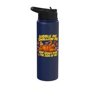 Gobble Me Swallow Me Drip Gravy Down The Side of Me Fall Pun Stainless Steel Insulated Water Bottle