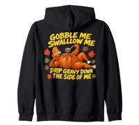 Gobble Me Swallow Me Drip Gravy Down The Side of Me Fall Pun Sudadera con Capucha