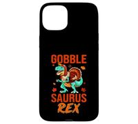 Gobble Saurus-Rex Turkey Dinosaur Thanksgiving Thankful Carcasa para iPhone 15 Plus