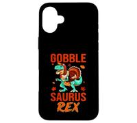 Gobble Saurus-Rex Turkey Dinosaur Thanksgiving Thankful Carcasa para iPhone 16 Plus