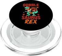 Gobble Saurus-Rex Turkey Dinosaur Thanksgiving Thankful PopSockets PopGrip para MagSafe