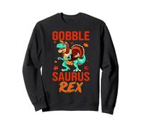 Gobble Saurus-Rex Turkey Dinosaur Thanksgiving Thankful Sudadera