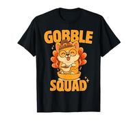 Gobble Squad Thanksgiving Corgi Kawaii Dog Lovers For Family Camiseta
