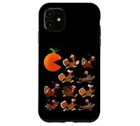 Gobble Til You Wobble Thanksgiving Pumpkin Game Eats Turkeys Carcasa para iPhone 11