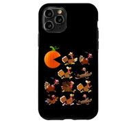 Gobble Til You Wobble Thanksgiving Pumpkin Game Eats Turkeys Carcasa para iPhone 11 Pro
