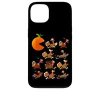 Gobble Til You Wobble Thanksgiving Pumpkin Game Eats Turkeys Carcasa para iPhone 13