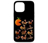 Gobble Til You Wobble Thanksgiving Pumpkin Game Eats Turkeys Carcasa para iPhone 13 Pro MAX