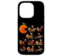 Gobble Til You Wobble Thanksgiving Pumpkin Game Eats Turkeys Carcasa para iPhone 14 Pro