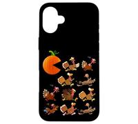 Gobble Til You Wobble Thanksgiving Pumpkin Game Eats Turkeys Carcasa para iPhone 16 Plus