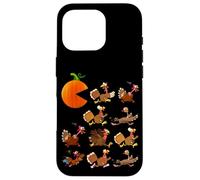 Gobble Til You Wobble Thanksgiving Pumpkin Game Eats Turkeys Carcasa para iPhone 16 Pro