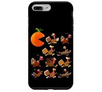 Gobble Til You Wobble Thanksgiving Pumpkin Game Eats Turkeys Carcasa para iPhone 7 Plus/8 Plus