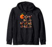 Gobble Til You Wobble Thanksgiving Pumpkin Game Eats Turkeys Sudadera con Capucha
