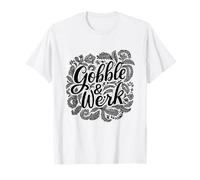 Gobble & Werk Fierce Lettering Diseño de día Festivo de Acción de Gracias Camiseta