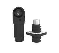 GOBCD Conector de batería de almacenamiento de energía de un solo núcleo de 6 mm, 120 A, de alto voltaje, tipo M5, energía eólica, energía fotovoltaica, conector de batería (120 A, enchufe tipo tuerca