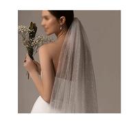 GOBEAM Velo de Novia con Diamantes de imitación Brillantes, Velo de Tul para Novia, Velo de Hombro con Peine, Velo de Novia de 1 Nivel, Accesorios de Boda para Matrimonio