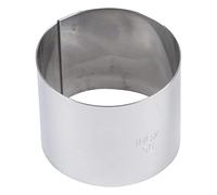 Gobel 70 mm redondo de acero inoxidable Anillo Mousse, juego de 6