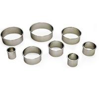 Gobel 70 mm Redondo de Acero Inoxidable Molde repostería, Juego de 3