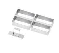 Gobel - Caja de 4 rectángulos y empujador inox