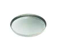 Gobel - Formas para Tartas, de Metal Acanalado, Color: Blanco, 24 cm