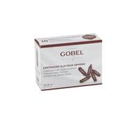 GOBEL - Lote de 10 cartuchos de gas N₂0 para sifones - Exitosa salsas cremas Chantilly espumas calientes o frías - Recambios universales - Acero 100% reciclable