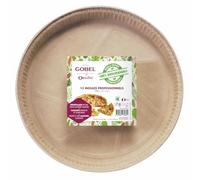 GOBEL - Lote de 15 moldes profesionales para tartas - Moldes desechables de papel natural 100% biodegradable - Compostables después de su uso - Aptos para horno, frigorífico, congelador - Fácil desmoldado