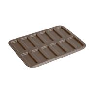 Gobel Louis Tellier - Placa de Mini financieros/Galletas Rosa de Reims Profesional - Antiadherente - Desmoldeo rápido 12 Huellas - Excelente conductividad térmica - Fabricado en Francia