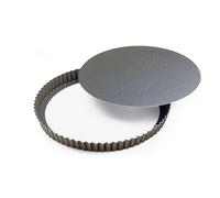 Gobel - Molde para Tarta (Estriado, Base Desmontable, Antiadherente, 280 mm), diseño Redondo