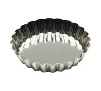 Gobel - Molde para tartaleta acanalado redondo - hojalata - material eco-responsable - fondo fijo - Ø70/60 mm h10 mm - Made in France