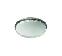 Gobel - Molde Tourtière Redondo Estriado - hojalata - Material Eco-Responsable - Fondo Fijo - Ø200/185 mm h25 mm - Fabricado en Francia