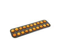 Gobel - Placa de 20 Mini majleines - Acero - Revestimiento Antiadherente bicapa garantizado sin PFAS - Calidad Profesional - Fabricado en Francia