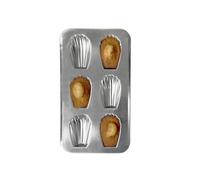 GOBEL - Plato 6 madeleines gourmandes - estaño - 395 x 200 mm