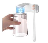 Gobelet À Bain De Bouche Avec Support Mural Magnétique | Taza Inversée Sans Perçage 350 ml | Organizador De Salle De Bain Et Porte-Brosse À Dents | Pour Maison, Douche, Hôtel, Bureau, Camping Car, Fa