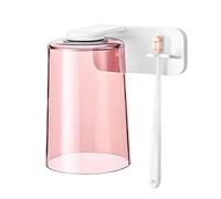 Gobelet À Bain De Bouche Avec Support Mural Magnétique | Taza Inversée Sans Perçage 350 ml | Organizador De Salle De Bain Et Porte-Brosse À Dents | Pour Maison, Douche, Hôtel, Bureau, Camping Car, Fa
