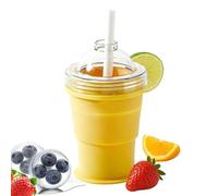 Gobelet Glacon Boule Pliable - Fabrication De Vin Froid Avec Contrôle Précis | Bouteille Bac à Glaçons 2 En 1 | Moule à Glaçons Rond En Silicone De 150g Pour Boissons Fraîches Appartement, Camping