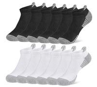 GoBene Calcetines Tobilleros Hombre Mujer, 6 Pares Calcetines Deporte Hombre, Calcetines Deporte Mujer, Ciclismo Running Trekking Respirable Antideslizante Unisex