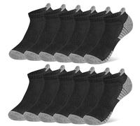 GoBene Calcetines Tobilleros Hombre Mujer, 6 Pares Calcetines Deporte Hombre, Calcetines Deporte Mujer, Ciclismo Running Trekking Respirable Antideslizante Unisex