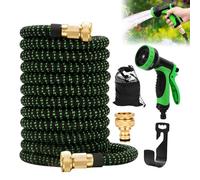 Gobesty Manguera Extensible 30M, Manguera de Jardin Extensible con Pistola Rociadora de 10 Funciones Manguera Flexible Manguera Mágica Extensible para Rociar el Césped, Limpiar Autos