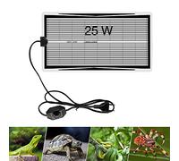 Gobesty Manta Termica Reptiles Ajustable, 25W Manta Termica Terrario con Control de Temperatura Reptil Heat Mat para Reptiles Tortuga Serpientes Lagarto Araña Geckos (42 * 22cm)