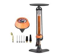 GOBKO Bomba de Bicicleta, Bombas de Bicicleta con Presta y Schrader Bomba de neumáticos Bomba de Aire Multifuncional para Bicicleta de Carretera BTT Bomba de balones Deportivos Alta Presión 11Bar