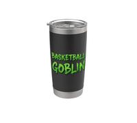 Goblin de baloncesto divertido regreso a la escuela atlético equipo estudiantil Vaso térmico de acero inoxidable de doble pared