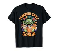 Goblin de otoño con Vela de Especias de Calabaza otoño Halloween Camiseta