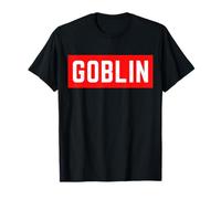 Goblin Divertido Sarcástico Halloween Minimalista Adolescente Universidad Camiseta