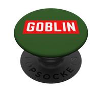Goblin Divertido Sarcástico Halloween Minimalista Adolescente Universidad PopSockets PopGrip Adhesivo