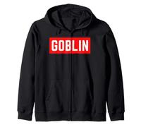 Goblin Divertido Sarcástico Halloween Minimalista Adolescente Universidad Sudadera con Capucha