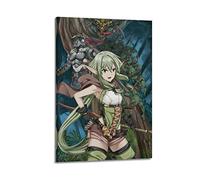 Goblin Slayer Anime Character High Elf Archer Lienzo Arte Póster Y Arte de Pared Impresión de Imagen Moderna Decoración de Habitación Familiar 40 x 60 cm
